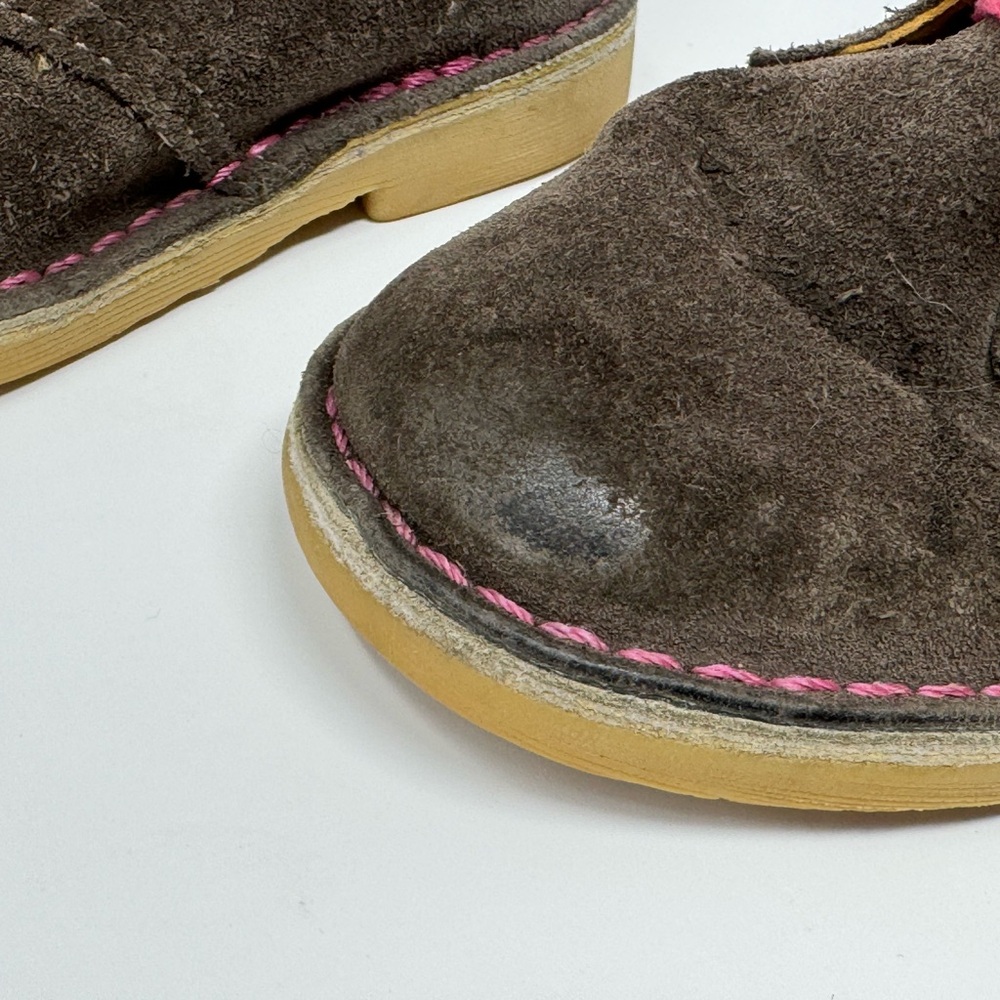 Clarks Originals Chukka Boot‎ Distressed Suede Leather Kids 8W, preppy, classic - Picture 5 of 11